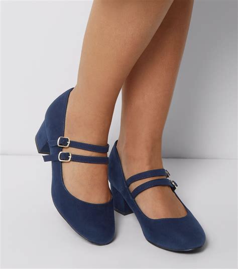 wide fit shoes navy